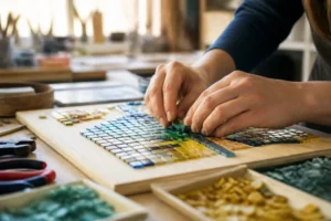 Créer avec les émaux de Briare : par où commencer sa mosaïque ?