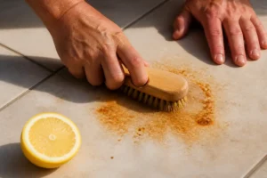 Comment enlever une tache de rouille sur votre carrelage ?